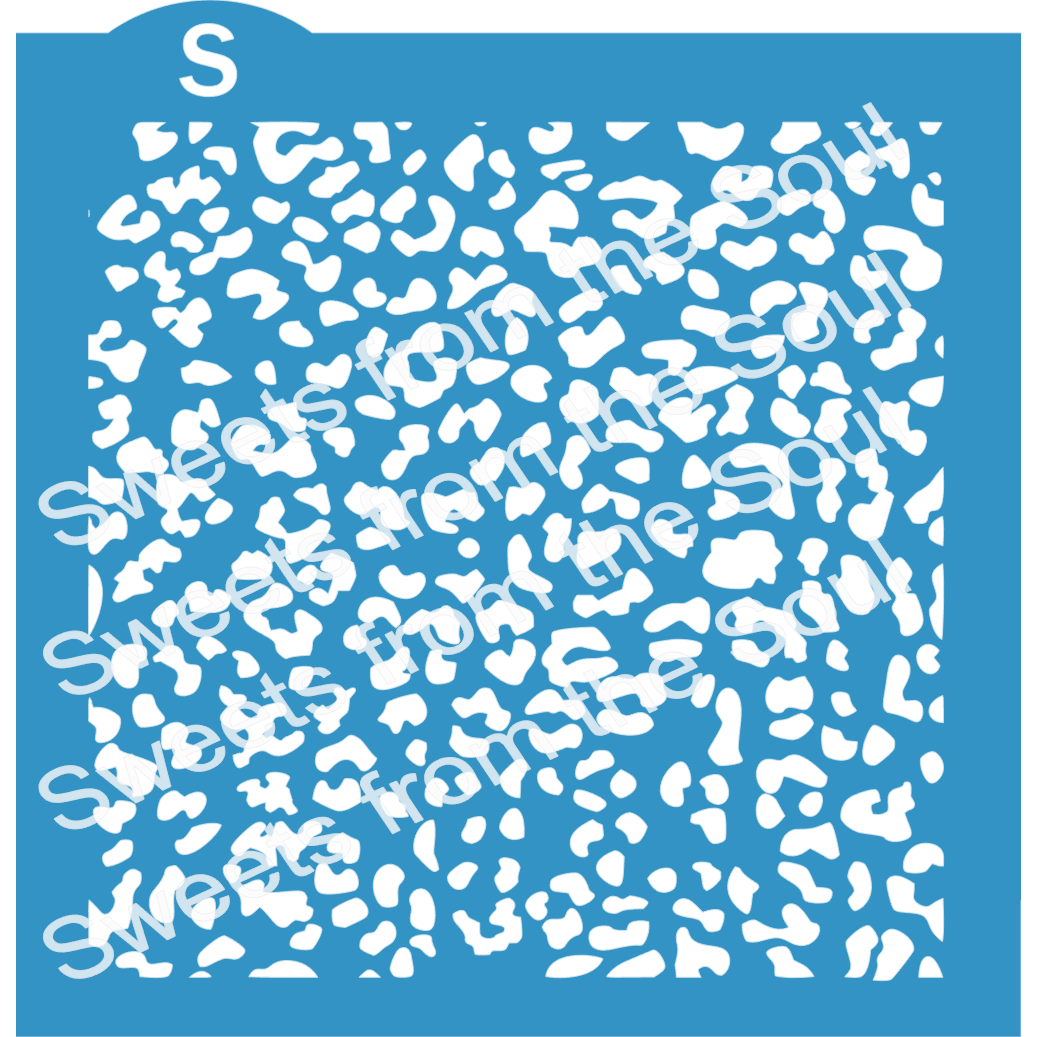 Cheetah Animal Print Stencil