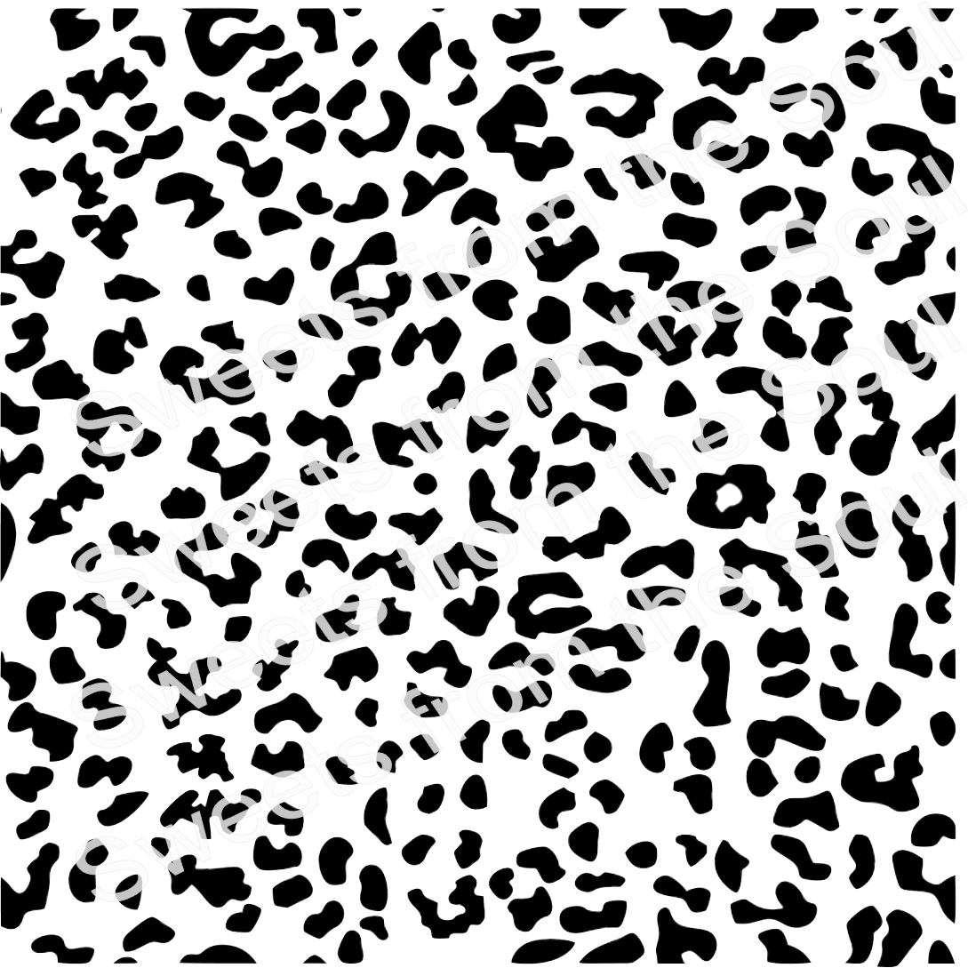 Cheetah Animal Print Stencil