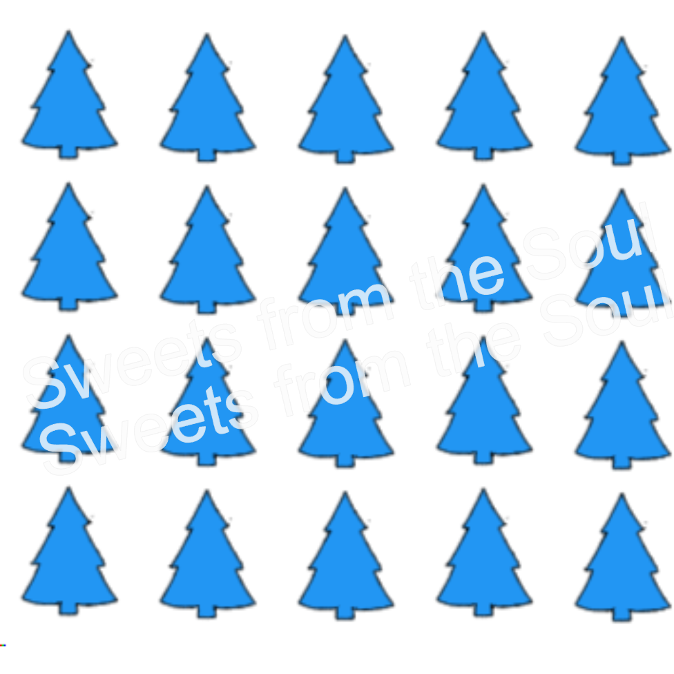 Christmas Tree Background Stencil