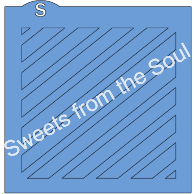 Wide Diagonal Stripes