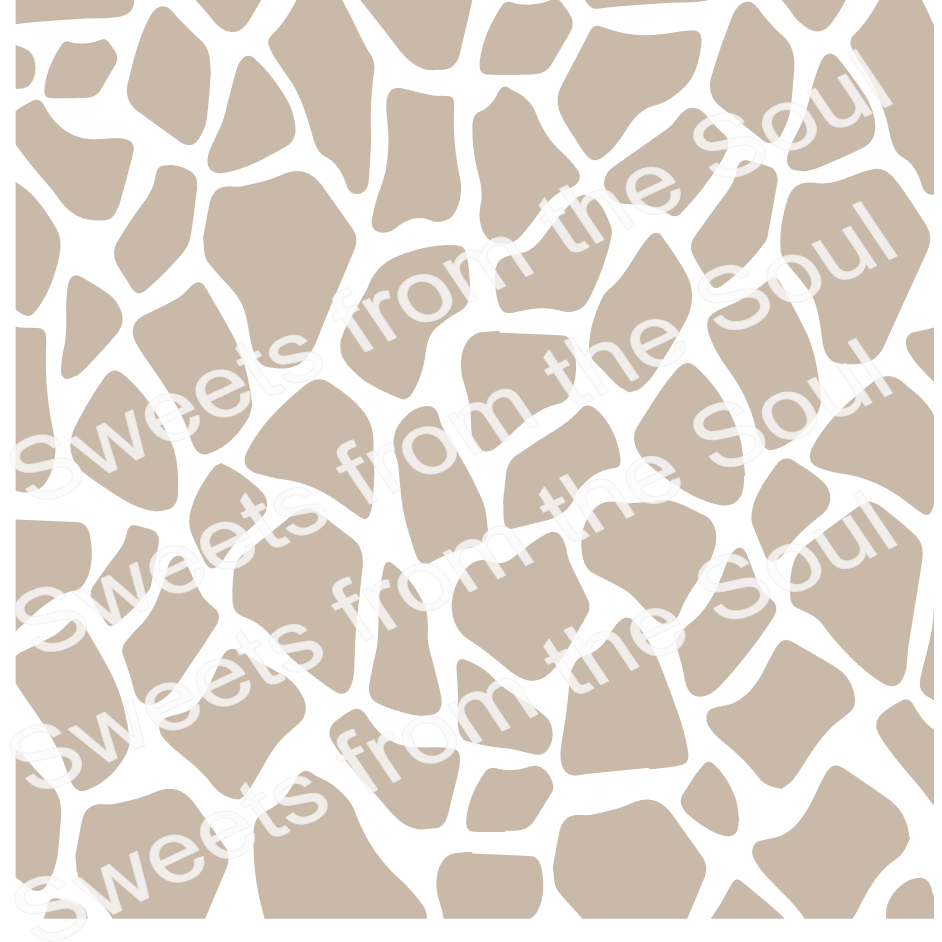 Giraffe Animal Print Stencil