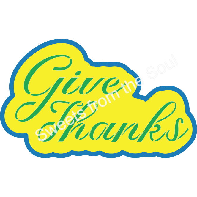 Give Thanks Stencil and Cookie Cutter Set