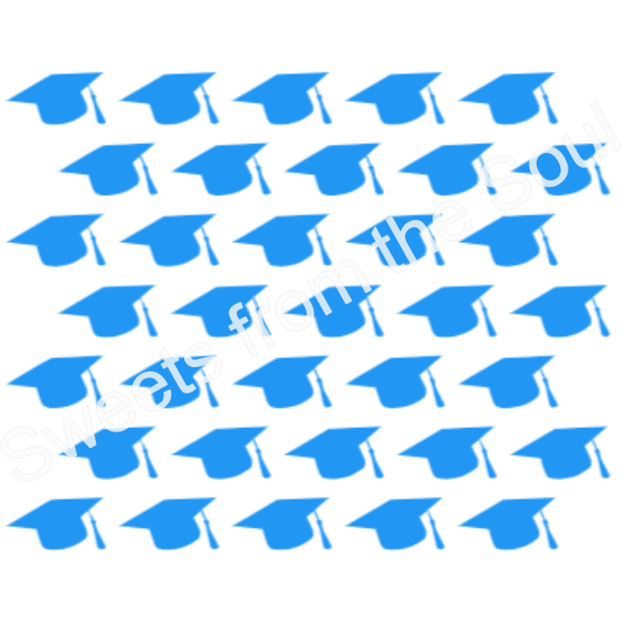 Graduation Cap Background Stencil