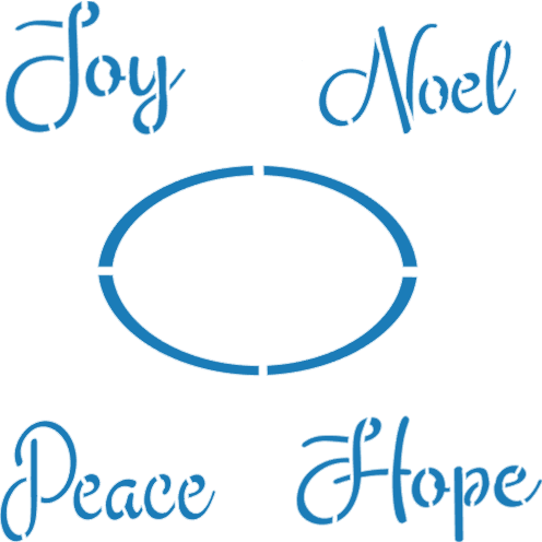 Holiday Greetings Stencil Set