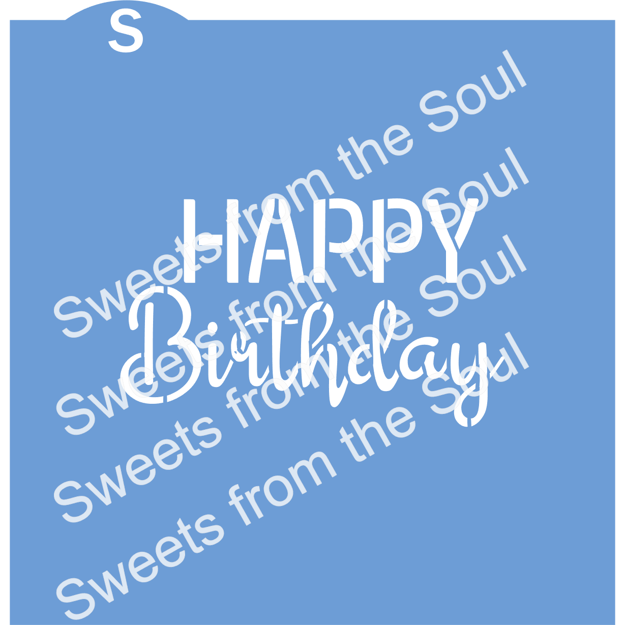 Happy Birthday Stencil and Cookie Cutter Set
