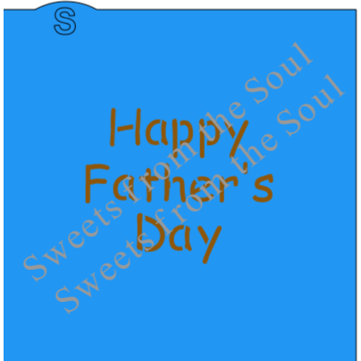 Happy Fathers Day Stencil