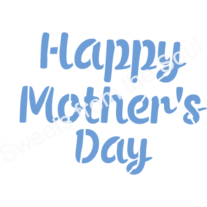 Happy Mothers Day Stencil