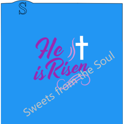 He is Risen! Stencil