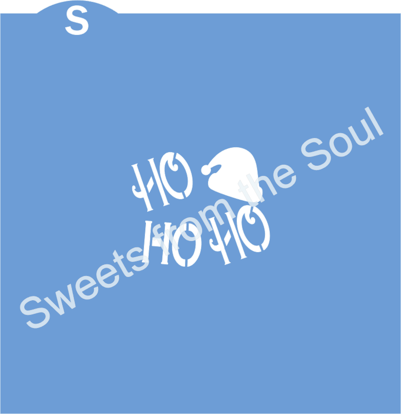 Ho Ho Ho Hat Cookie Stencil