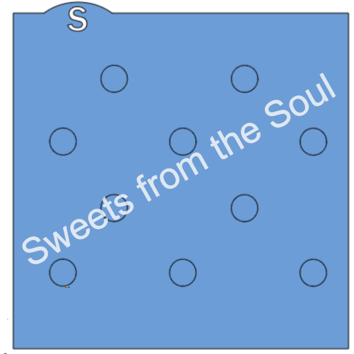 Large Polka Dots Background Stencil