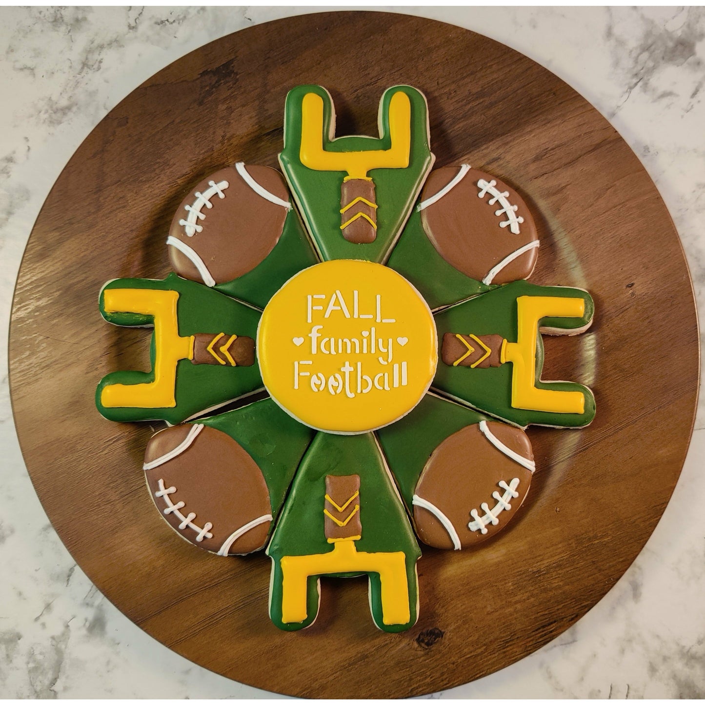 Digital Zip File Download: Fun Football Platter Cookie Cutter Set