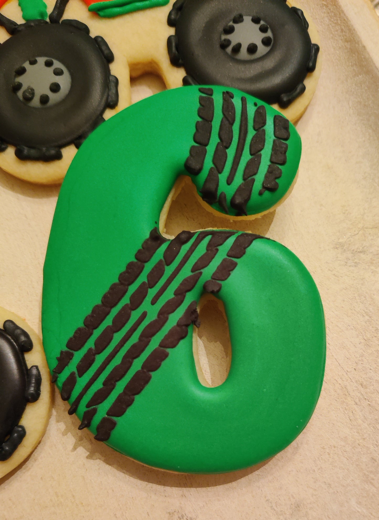 Tire Tracks Cookie Stencil