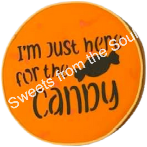 I'm just here for the candy! Stencil