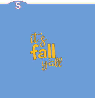 It's Fall Y'all Cookie Stencil