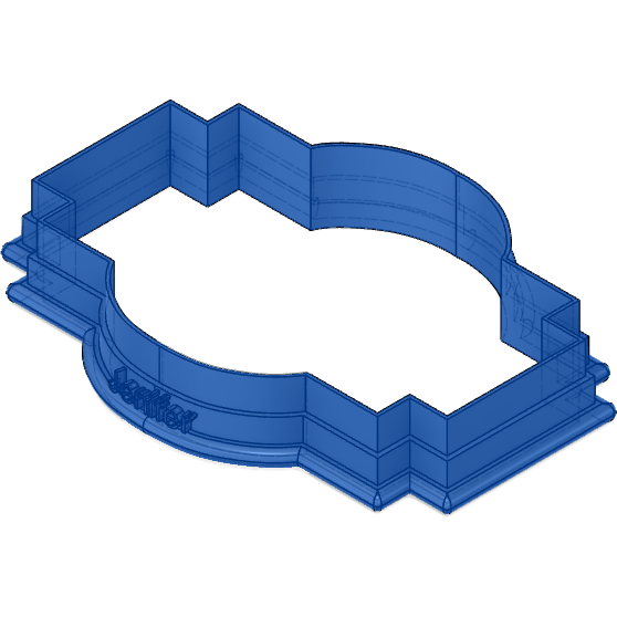 The Jenifer Plaque Cookie Cutter