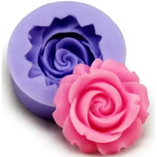 Old Fashion Rose Silicone Fondant Mold