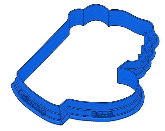 Digital STL Downlaod: Latte Cookie Cutter