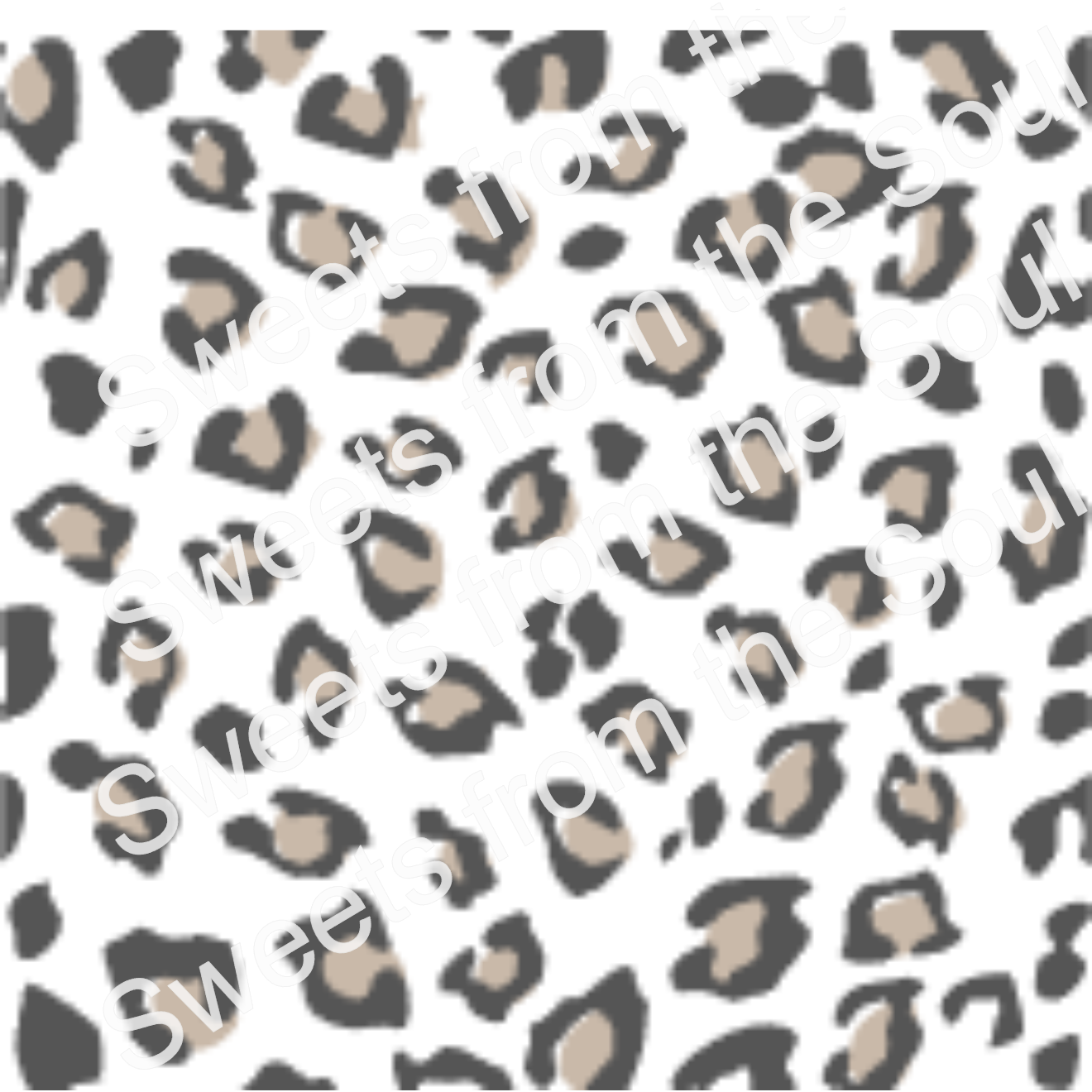 Two Part Leopard Animal Print Stencil