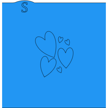 Loads of Hearts Cookie Stencil