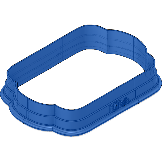 The Miles Plaque Cookie Cutter