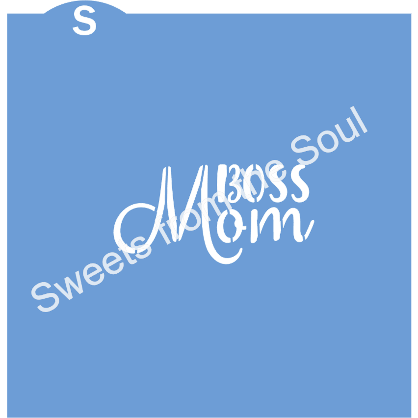 Mom Boss Stencil