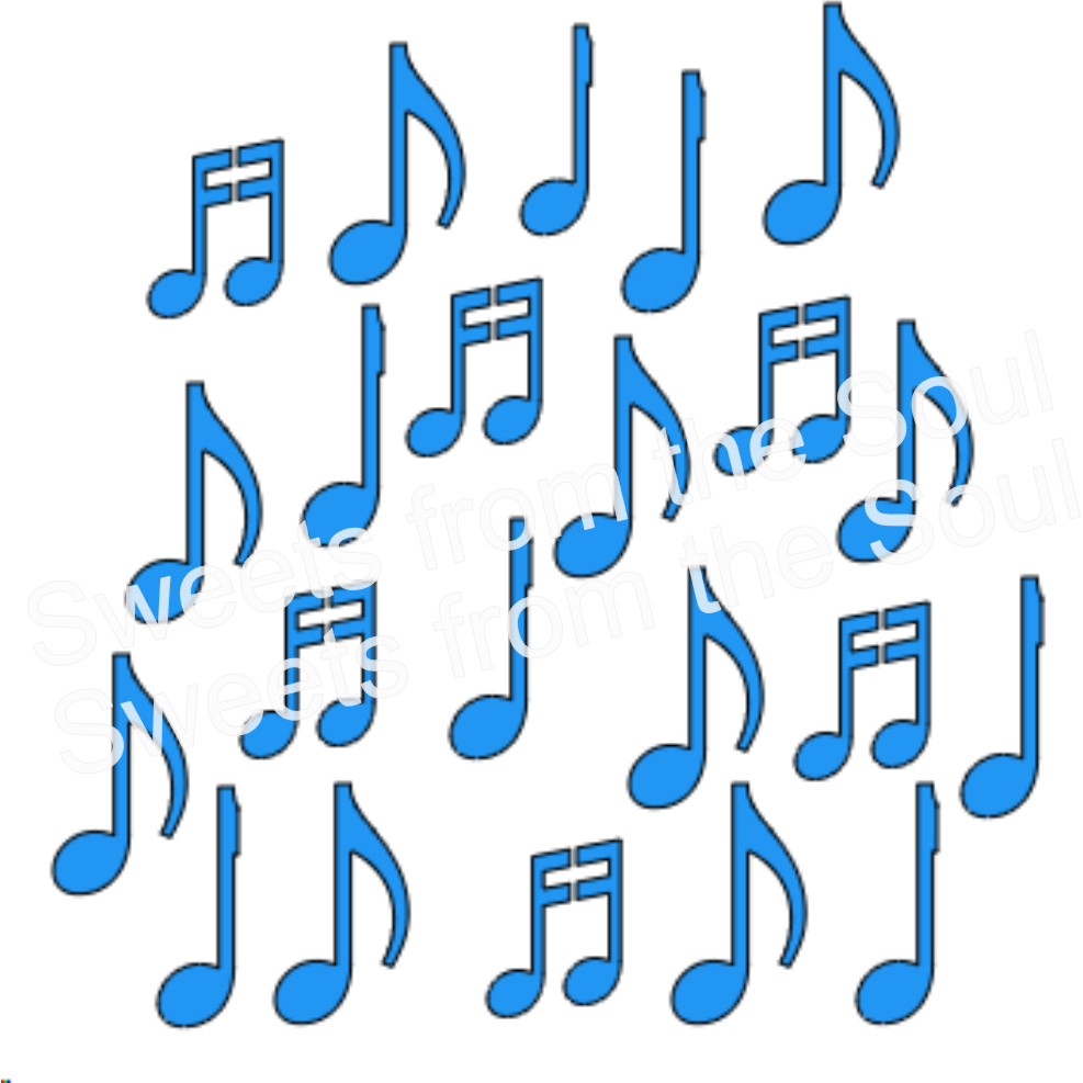 Musical Notes Background Stencil