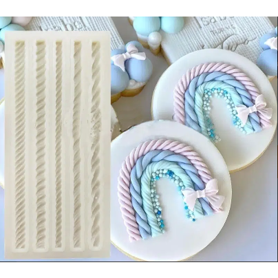 Rope Silicone Fondant Mold