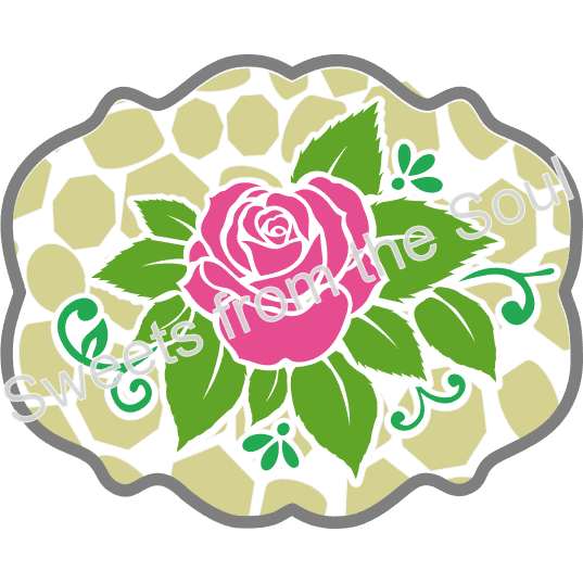 Roses on a Path 3-Piece Layered Stencil Set