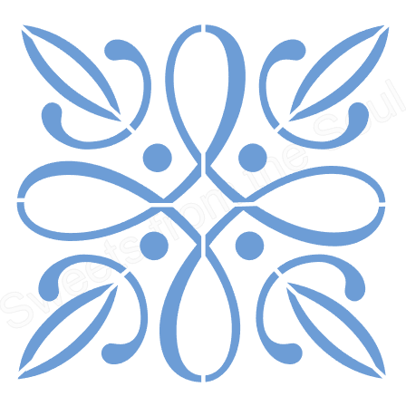 The Samantha Tile Cookie Stencil