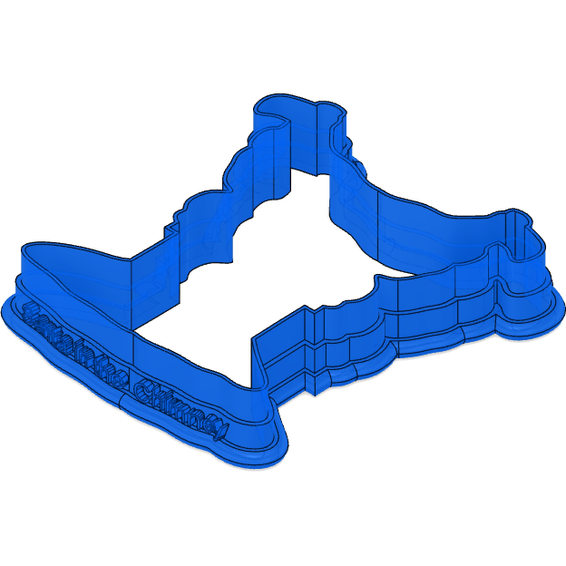 Santa in the Chimney Cookie Cutter