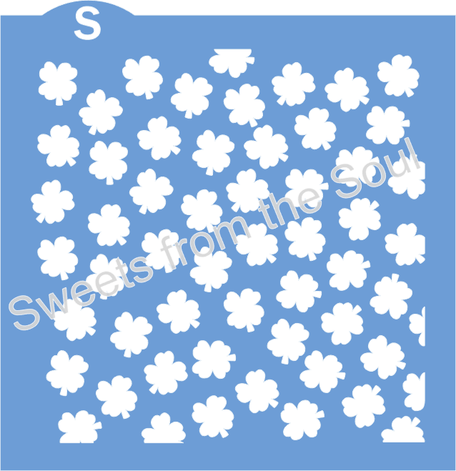Shamrock Background Stencil Set