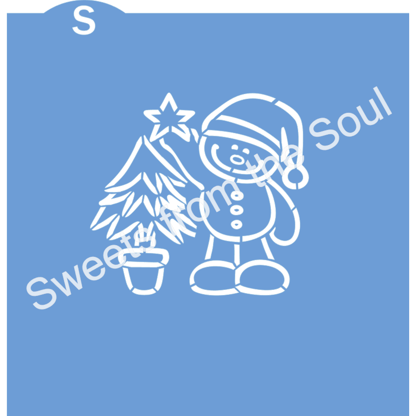 Snowman PYO Stencil and Cookie Cutter Set