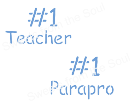 Teacher Appreciation Cookie Cutter and Stencil Set