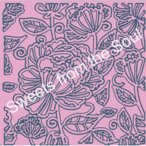 Tropical Flowers Fondant Embosser