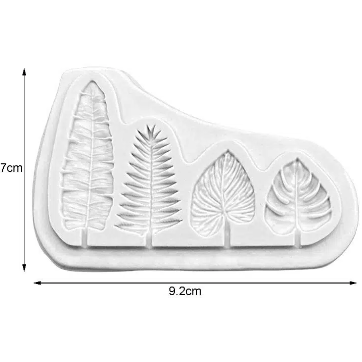 Tropical Leaves Silicone Fondant Mold
