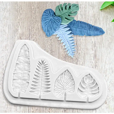 Tropical Leaves Silicone Fondant Mold
