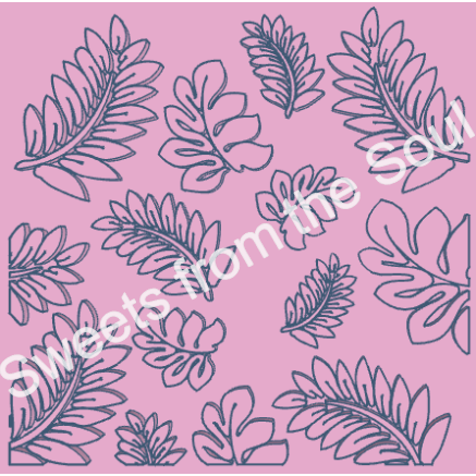 Tropical Leaves Fondant Embosser