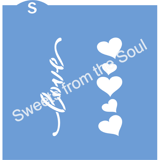 Valentine Cookie Stick Stencil Set