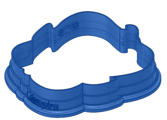 Digital STL Download: Vampire Cutie Cookie Cutter