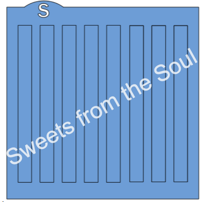 Wide Stripes Background Stencil