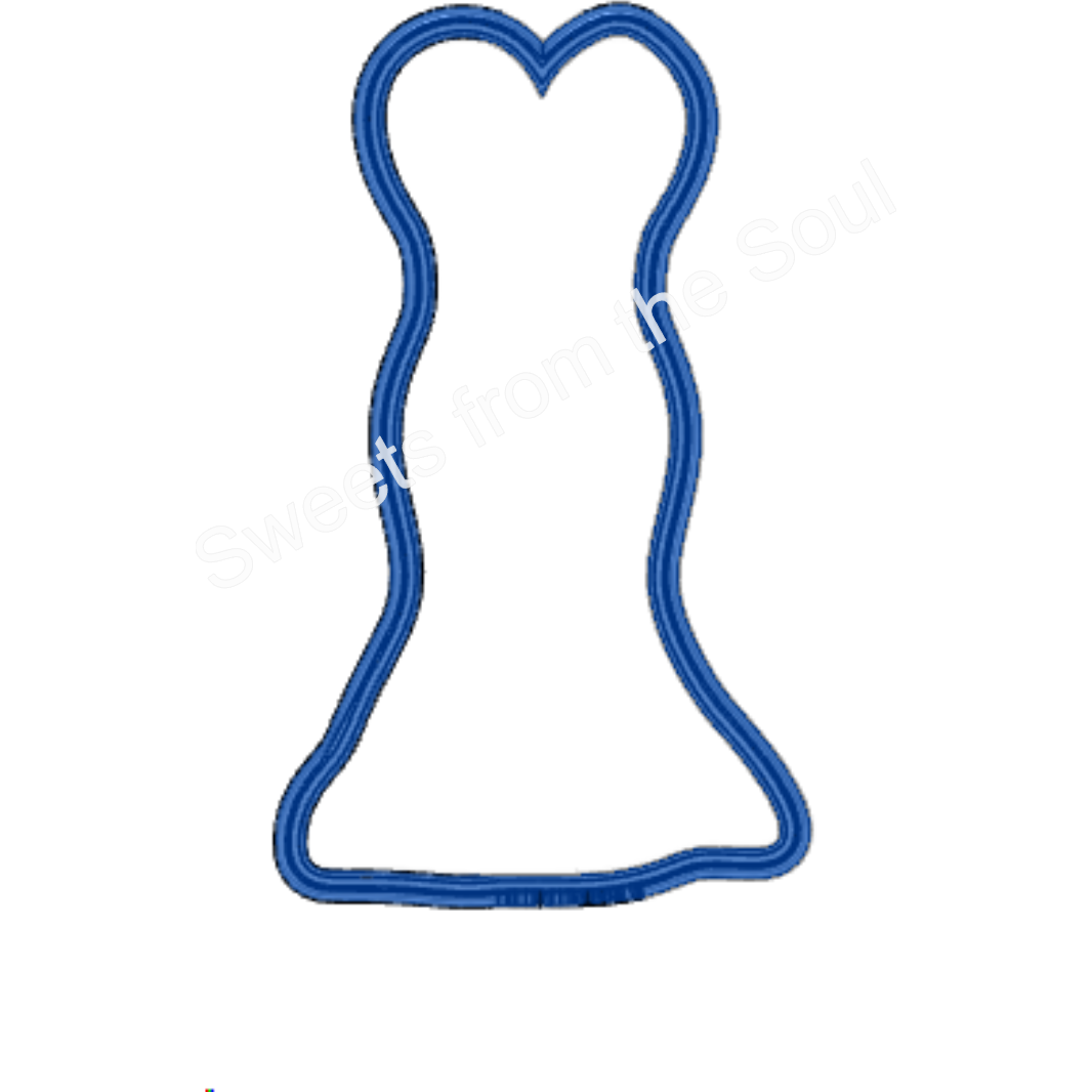 Sweetheart Gown Cookie Cutter