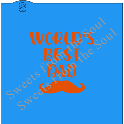 World's Best Dad Stencil