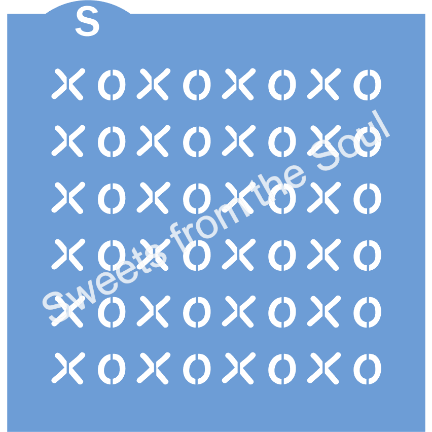 The Xs and Os Cookie Stencil