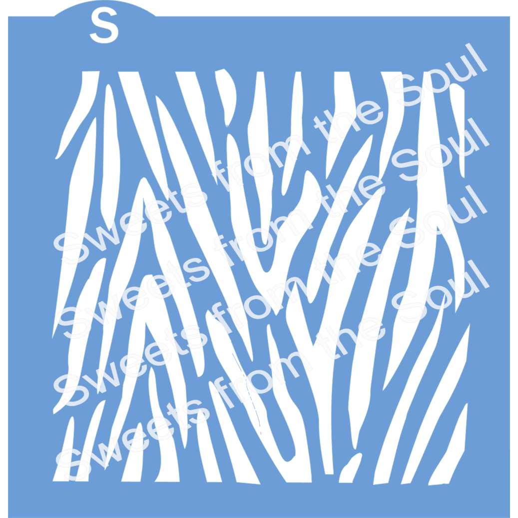 Zebra Animal Print Stencil