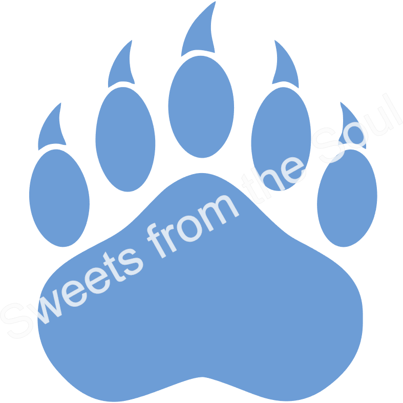 Bear Paw Animal Print Stencil
