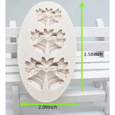 Christmas Bells Silicone Fondant Mold