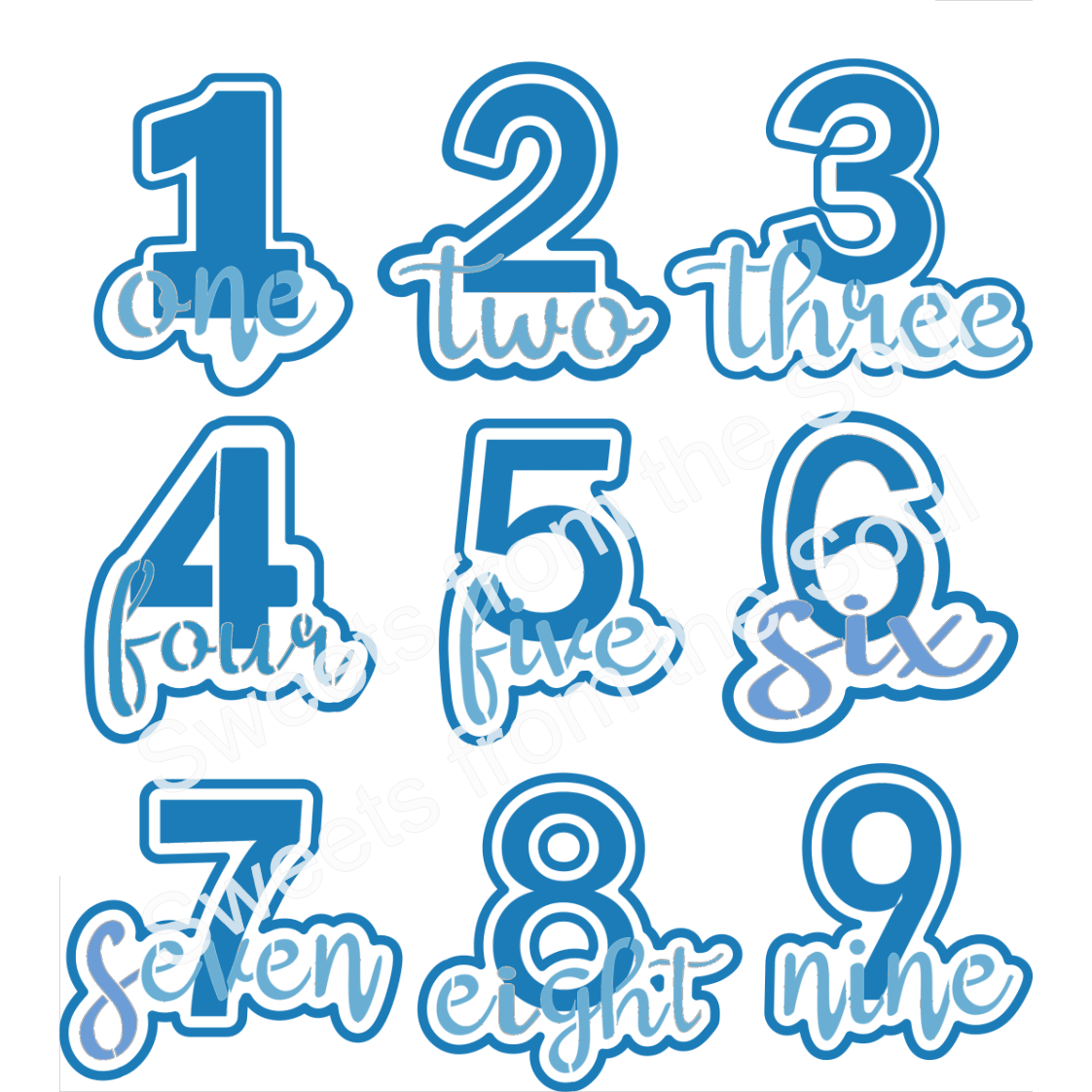 Second Birthday Cookie Cutter and Stencil Set