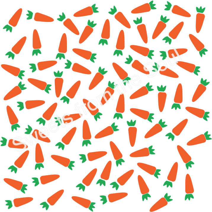 Carrot Background (2 part) Stencil