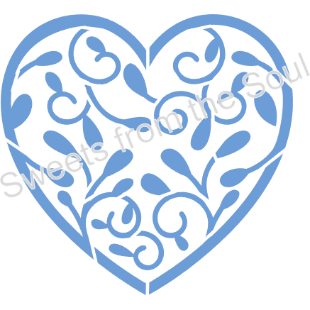 Filigree Heart Cookie Stencil
