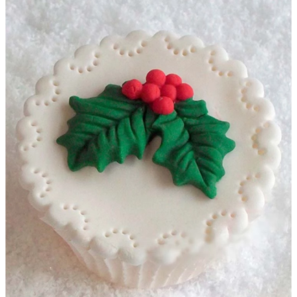 Holly Leaves Silicone Fondant Mold